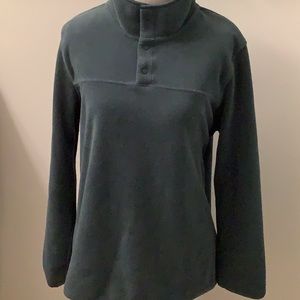 32 Degrees: TOP - Green - Women’s Size L -Snap FLEECE PULLOVER - Stretch